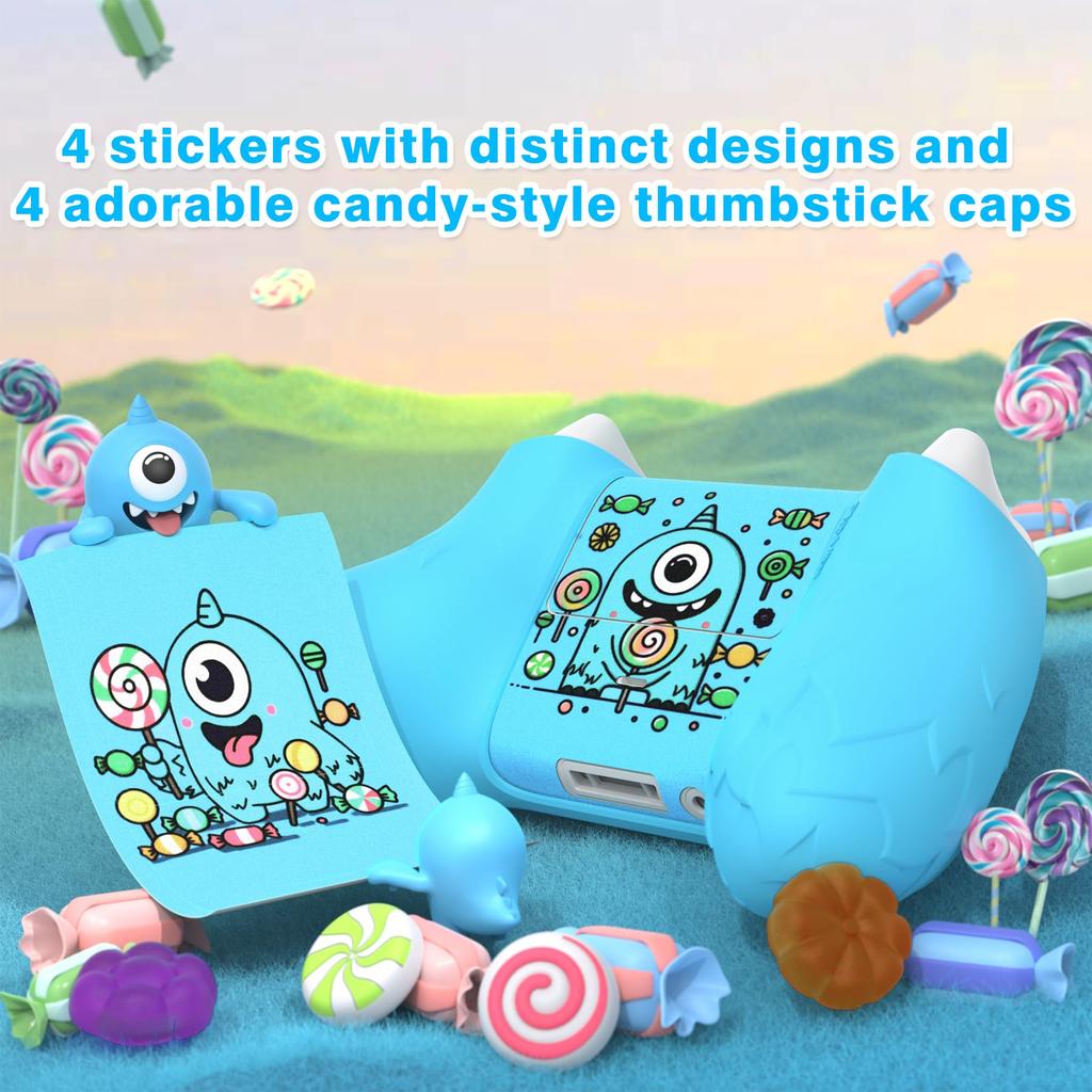 PlayVital Monoeye Monster Cute Silicone Cover для Xbox Series Grip Cover для Xbox Core Full поставляется с колпачком для джойстика и наклейкой для контроллера X/S,