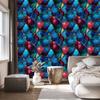 Wallpaper Ink navy blue, turquoise, blue and burgundy 50x1000