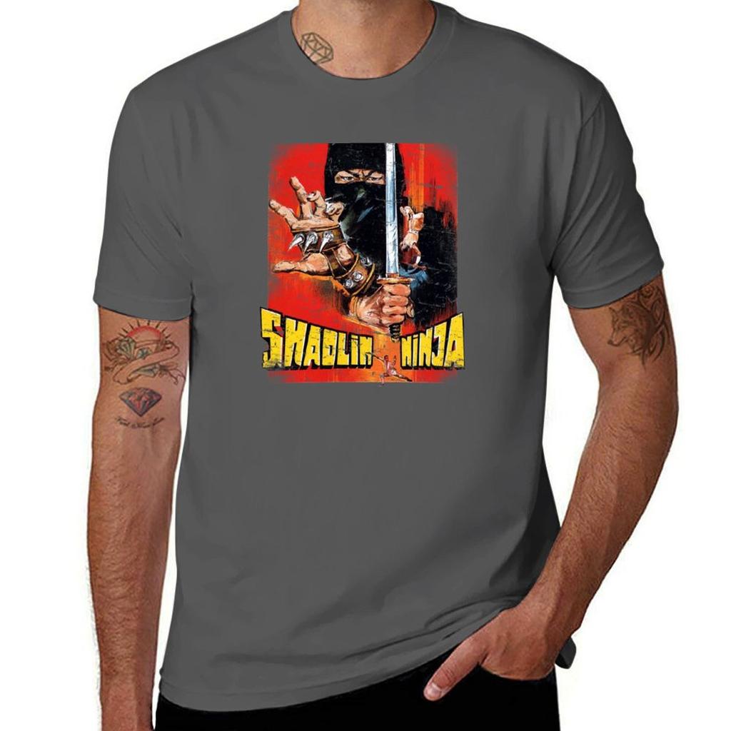 Shaolin Ninja Martial Arts Vintage Movie Kung Fu Gift Tshirt Fashion Print Casual Short Sleeve Tshirt