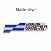3D JCW John Cooper Works Metal Badge Sticker Front Grill Rear Trunk Emblem Decal