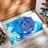 MARIO Printed Flannel Area Rug Non Slip Soft Polyester Floor Carpet Indoor Decor Mat for Bedroom Living Room Sofa