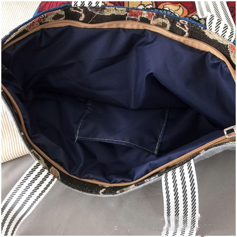 Сумка из ткани с вышивкой в виде цветка, бабочки, животного, сумка через плечо, модная сумка в этническом стиле для девочек