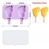 Cartoon Ice Cream Mold Silicone Popsicle Molds Reusable Cake Pop Mould For Summer Party