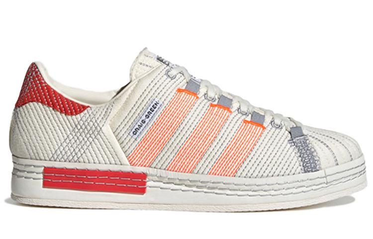 Craig Green x adidas Originals Superstar Low-Top Sneakers in Off White Bright Red FY5711