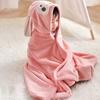 Coral Velvet Baby Quick Drying Hooded Cape Bathrobe Beach Cartoon Children's Bath Towel Cape Shower Towel