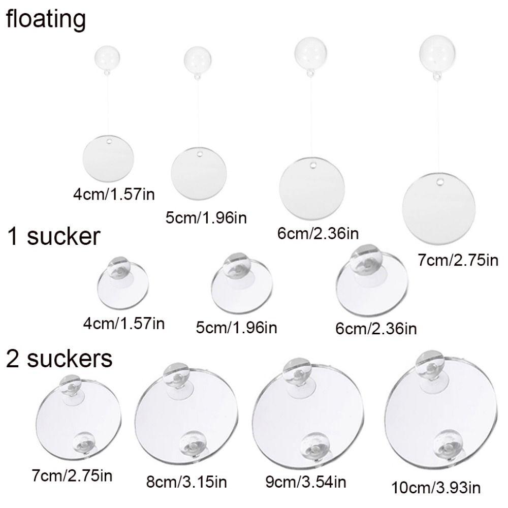 Круглое зеркало для аквариума Петушок Декоративное плавающее зеркало для аквариума Зеркало для игры рыб Игра