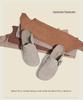 Женские ретро-сабо Birkenstock из натуральной кожи с полузакрытым верхом и толстой подошвой.