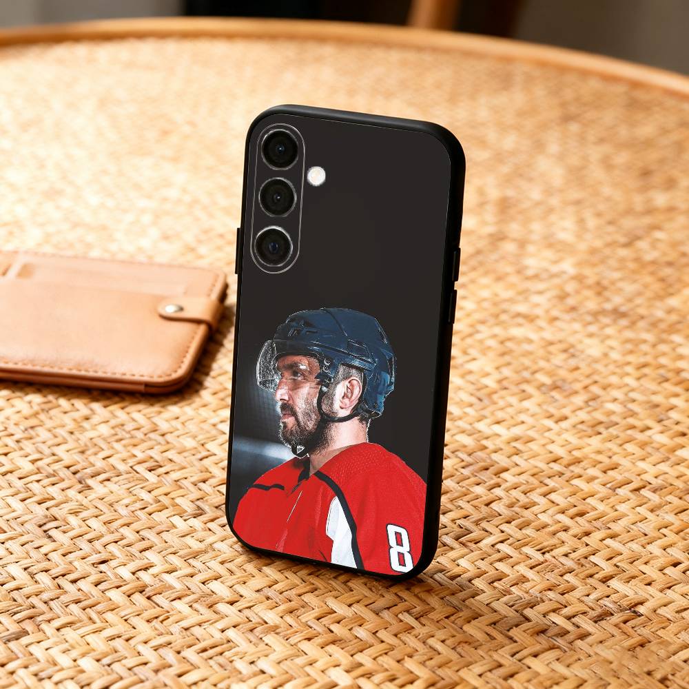 H-Hockey P-Player A-Alex Ovechkin Phone Case For Samsung A73,72,71,53,52,51,22,91,80, Soft Black Cover
