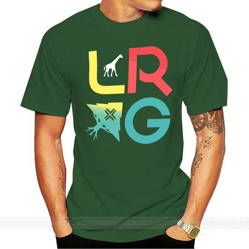 Lrg Unisexs Stacked Icons Short Sleeve T Shirt Black Tee Tshirts Street Wear Cloth Good Quality T Shirt Unisex Casual Print T Shirt