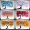 Abstract Colorful Trees Canvas Painting Posters Prints Beautiful Tree Wall Art Pictures for Living Room Home Aisle Decoration