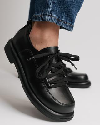 Туфли женские 161511 36 черные кожа