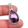 Подвеска из натурального облачного аметиста из стерлингового серебра 925 пробы 1,5 дюйма z6f84