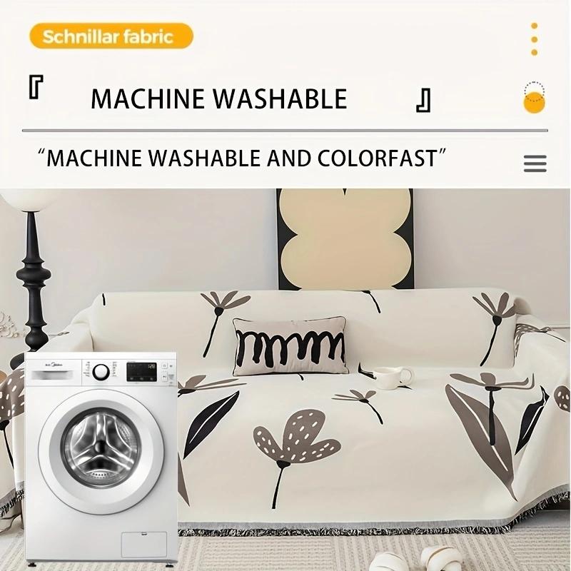 1PC Home Living Room Decorative Sofa Towel, Simple Four Seasons Universal Sofa Towel Polyester Dustproof Cat Scratch Resistant
