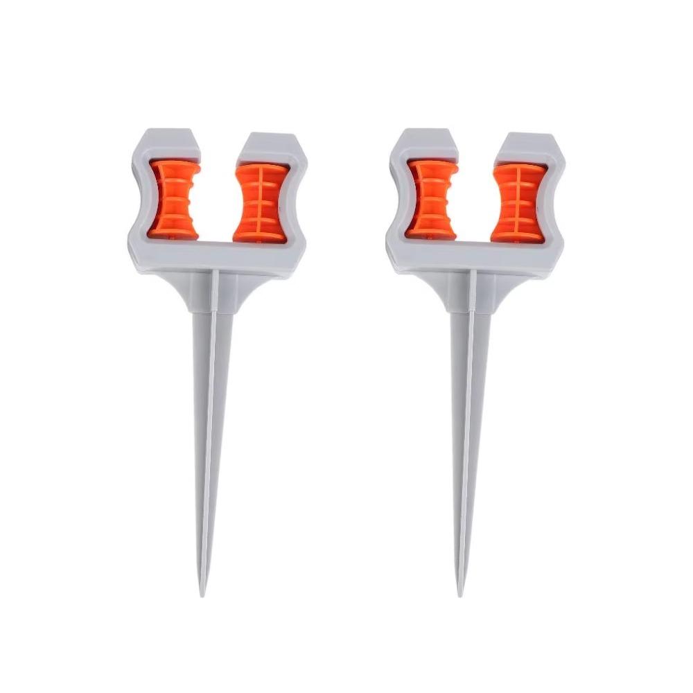 2Pcs Roller Wheel Garden Hose Guide Stake Ground Spike Lawn Hose Holder Water Pipe Guide  Flower Bed
