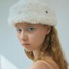 Poesiedame [Let There Be Light] Fur Beanie In White