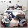 Комплект постельного белья Kawaii Anime sexy Girl, пододеяльник, одеяло, комплект постельного белья, наволочка, размер King Queen Twin для мальчиков и девочек для взрослых