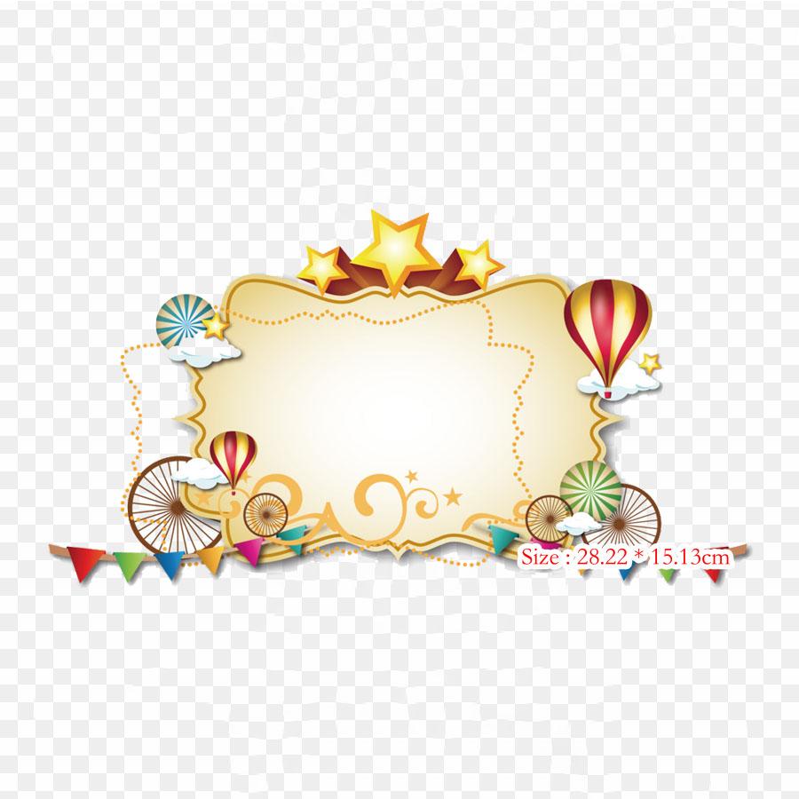 Circus Frame Circus Clown Iron On Heat Transfer Printing Vinyl Patches Sticker for Clothes DIY Appliques Washable Patches