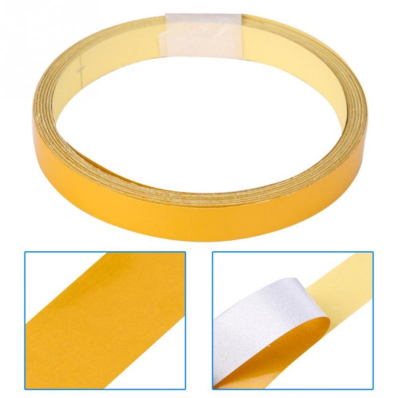 Светоотражающая предупреждающая лента 1 см * 5 м, наклейка, наклейка для автомобиля, мотоцикла, кузова автомобиля