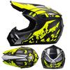 ABS Full-coverage Off-Road Motorcycle Helmet Adults Semi-Open Face Design With Visor Mask Gloves Kit