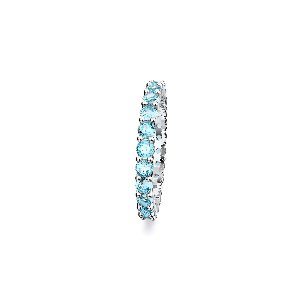 Swarovski Кольцо Matrix Fashion Круглая огранка Родированное покрытие Женское кольцо Синий 5658671