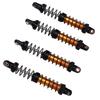 4 Pack Metal RC Car Shock Absorbers High Strength 90mm RC Car Shocks for 1 10 Scale Models with 8 Spare Springs Gold