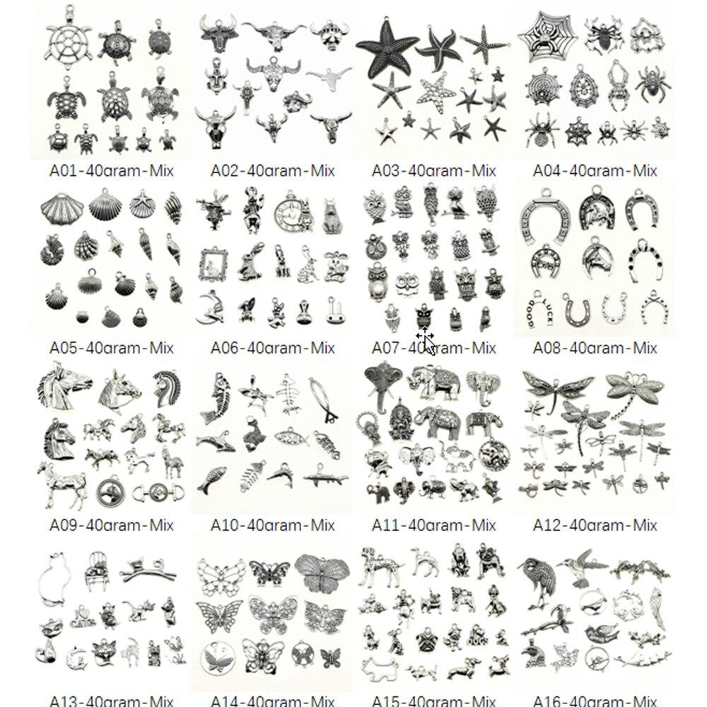 Древние серебряные подвески с животными, компоненты ювелирных изделий ручной работы