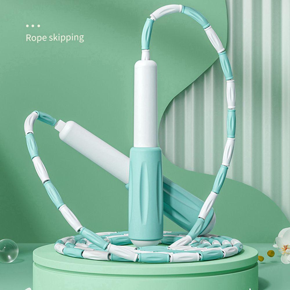 Оборудование Регулируемая сегментированная мягкая скакалка с бусинами Скакалка для прыжков Скакалка Фитнес-скакалка