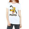 Disney Womens/Ladies Pluto Face Cotton Boyfriend T-Shirt