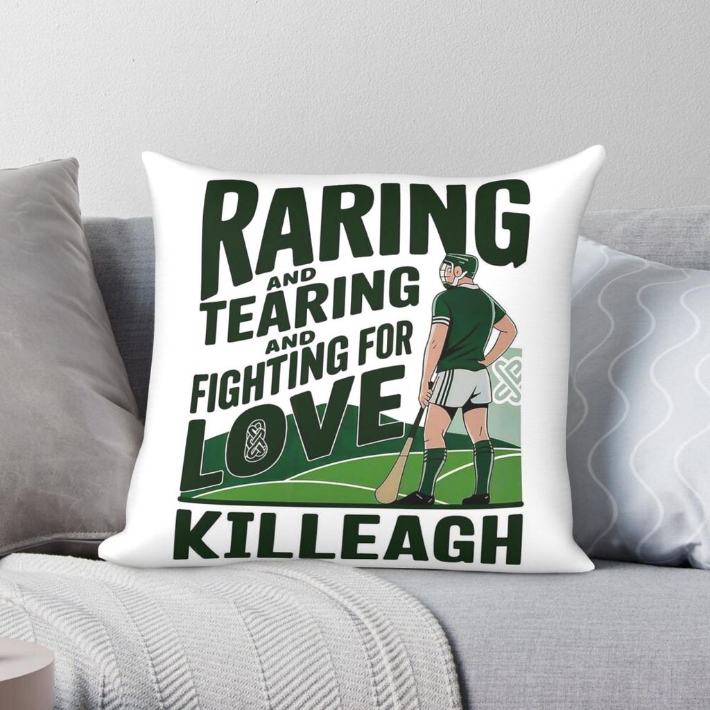 Killeagh Hurling Kingfishr Band Квадратная Наволочка Полиэстер Лен Бархат Креативная Молния Декор Подушка для Кровати Чехол