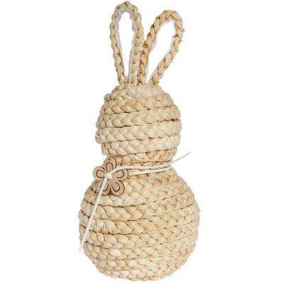 Straw Bunny Easter Decoration Figurine 30 Cm