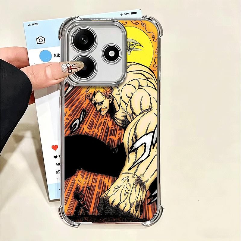 Семь Смертных Грехов Эсканор Мягкий Чехол Для Телефона Для Xiaomi Poco X7 X8 Pro Max X6 X5 X3 F8 Ultra F7 M8 M7 M5S Redmi 15C 15A 15 14C 1