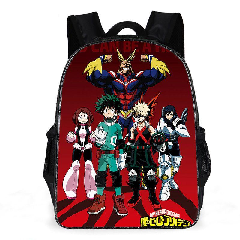 Cartoon Pattern My Hero Academy School Bag Backpack Durable And Versatile