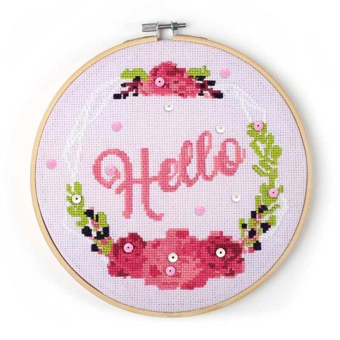 Kit Tambour à Broder - Sirène - Bois - Couleur Bois - Artisanat - DIY