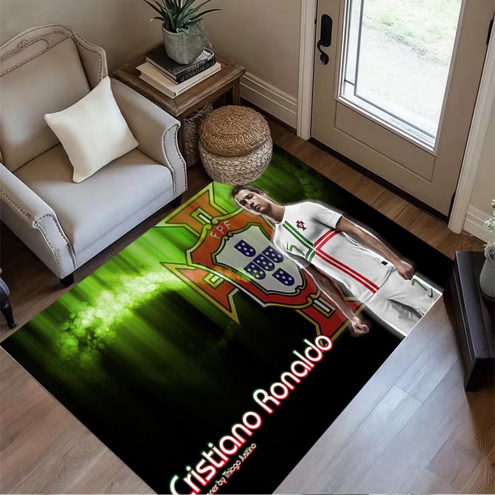 Football Players Floor Mat Design for Outdoor Living Rooms Foyer Entryway Anti-slip Rug Decorate Offices Perfect Birthday/Christmas Gift Idea