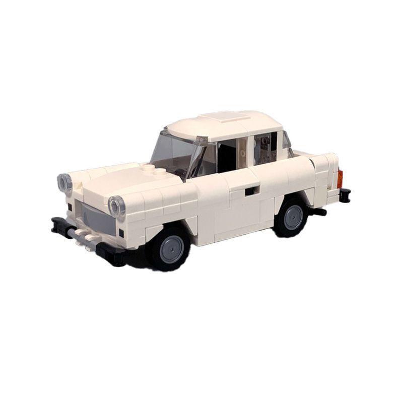 MOC-95593 Автомобиль Trabant 601s Совместим с LEGO Домашний Строительный Блок Маленьких Частиц Игрушечный Автомобиль Для Мальчиков