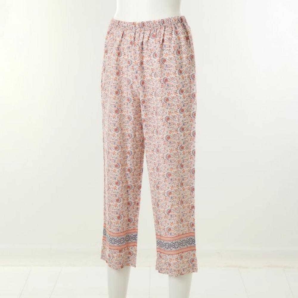 Wacoal Rayon Border Paisley Print Lounge Pants Wpa380wp