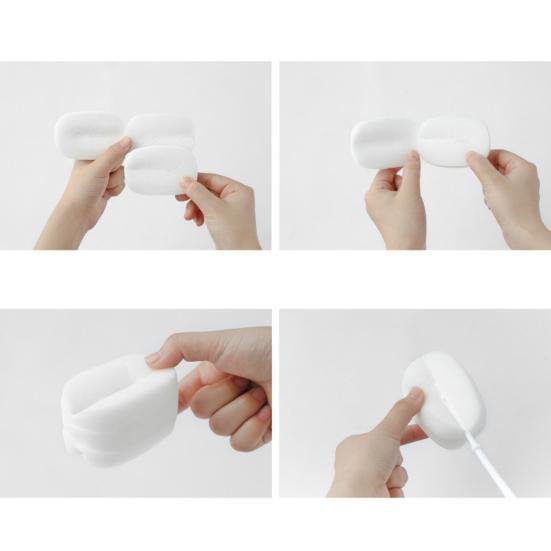 Щетка для чашки с длинной ручкой, вертикальная удобная губка для мытья посуды из пены для бутылок для дома