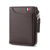 Wallet for Men Short Casual Short Wallets PU Leather Male Luxury Small Zipper Coins Bag