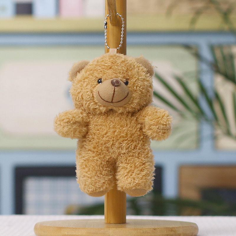 Plush Bear Keychain With Pp Cotton Filling For Bag Decoration And Gift Idea
