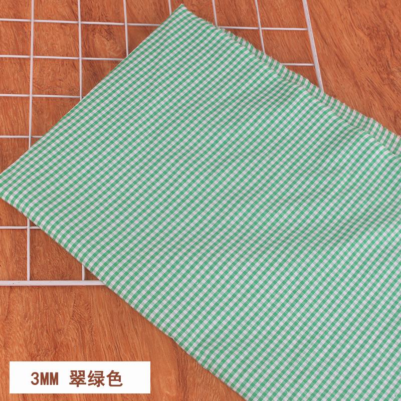 100% Хлопок Мелкая Клетка Ткань на Метр для Юбок Одежды Наволочек Шитье Дышащая Плательная Ткань Розовый Желтый Гипоаллергенный