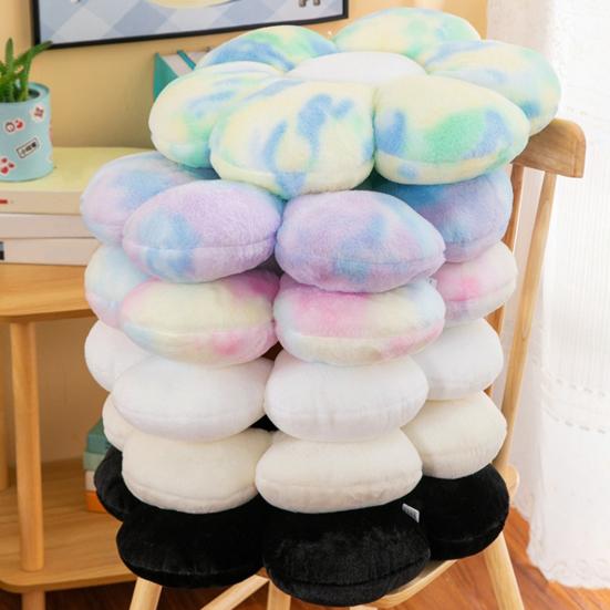 Подушка для сиденья с цветком, милая форма лепестков, пушистая подушка для спины, защитная подушка для бедер, супер мягкое офисное кресло, автокресло, диван, подушка для ягодиц