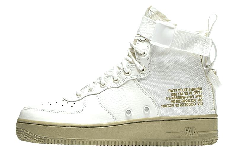 Nike Sf Air Force 1 Mid Слоновая кость Оливковый Женские AA3966-100