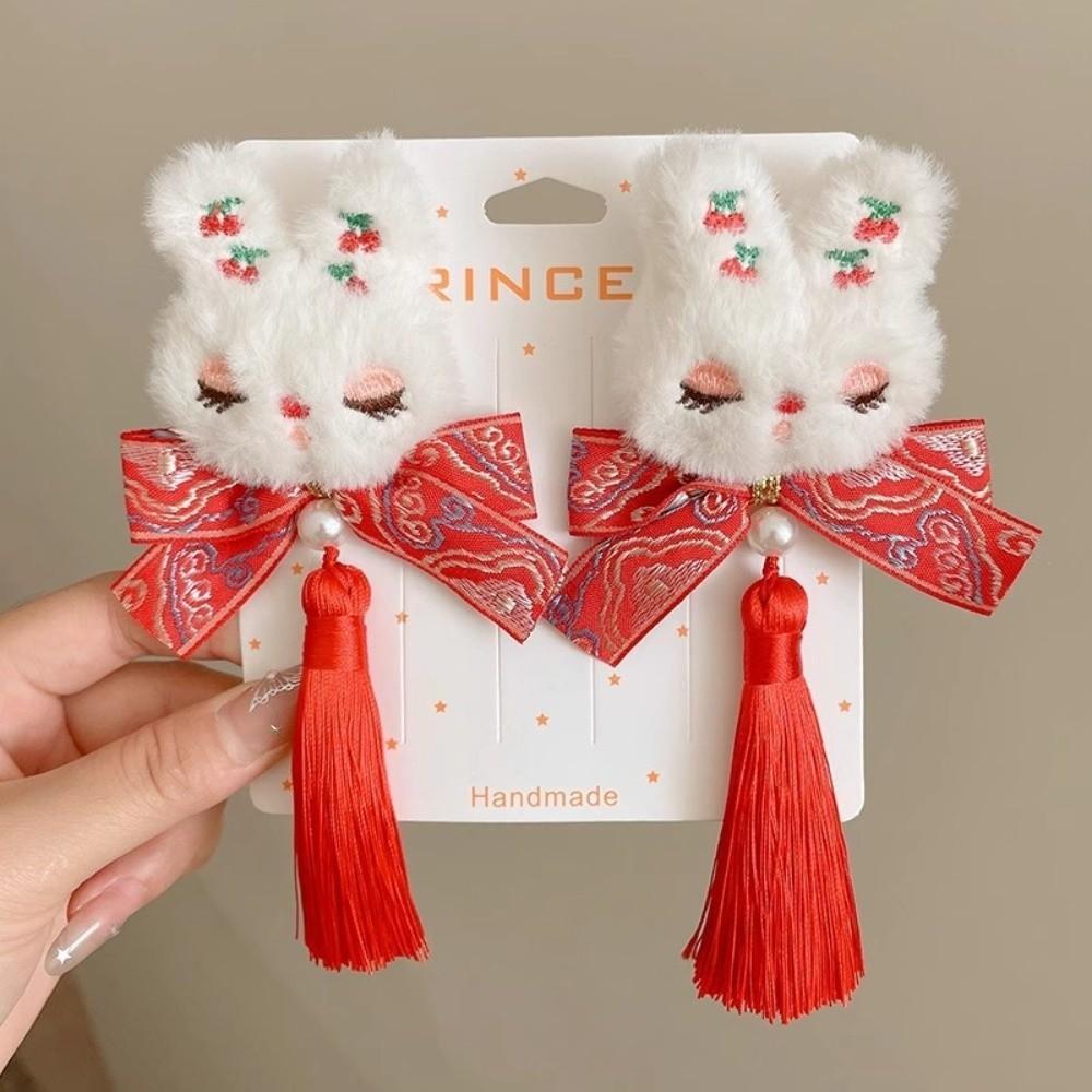 Tassels Japanese Kimono Headwear Bow New Year Bow Hairpin Chinese Tassel Fan Hairpin Decorations