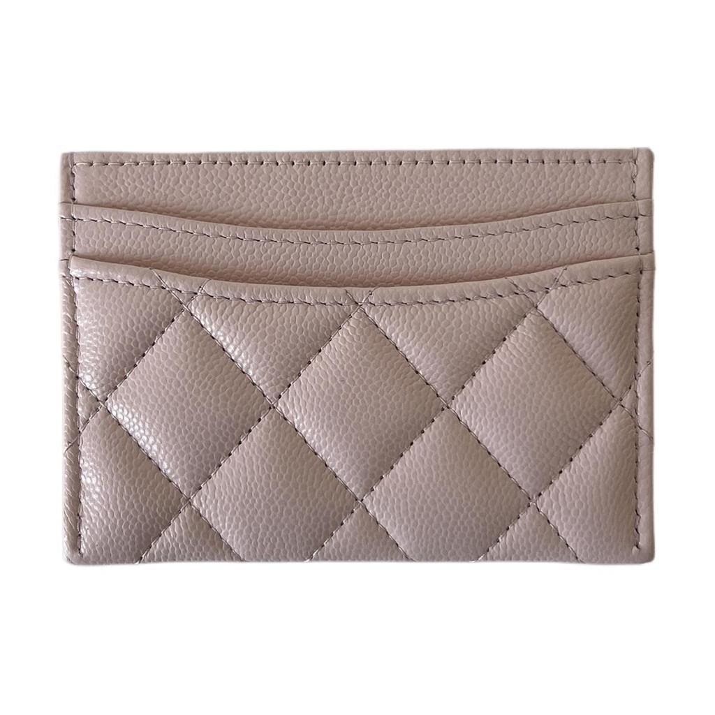 Chanel 26C Gold Label Double C Logo Quilted Calfskin Card Holder Women accessories Pink AP0213-B10583-NH620