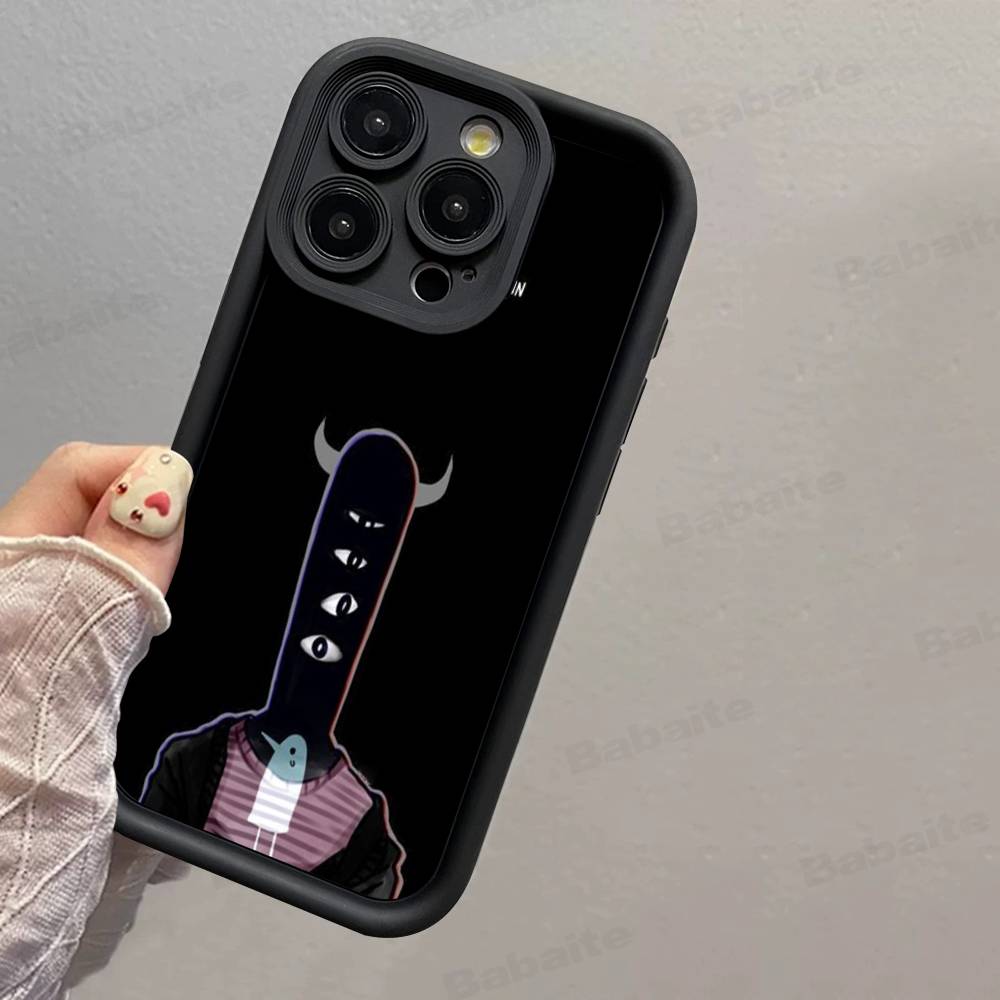 Cartoon Goodnight P-Punpun Silicone Soft Phone Case For IPhone 17 16 14 13 12 11 15 Pro Max Plus Air Cover