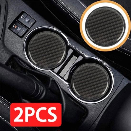 2Pcs Car Parts Cup Holder ert Coaster Anti-Shock Pad Car Interior Accessories
