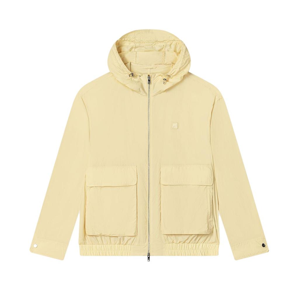 Fila Мужская куртка Milano Series Fashion Casual с капюшоном и длинным рукавом, цвет светло-зрелый-пшенично-желтый F11M525703F-YE