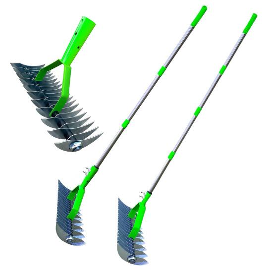 Стальные зубья Грабли для соломы Почвенные грабли Культиватор Многоцелевой садовый инструмент Головка из углеродистой стали