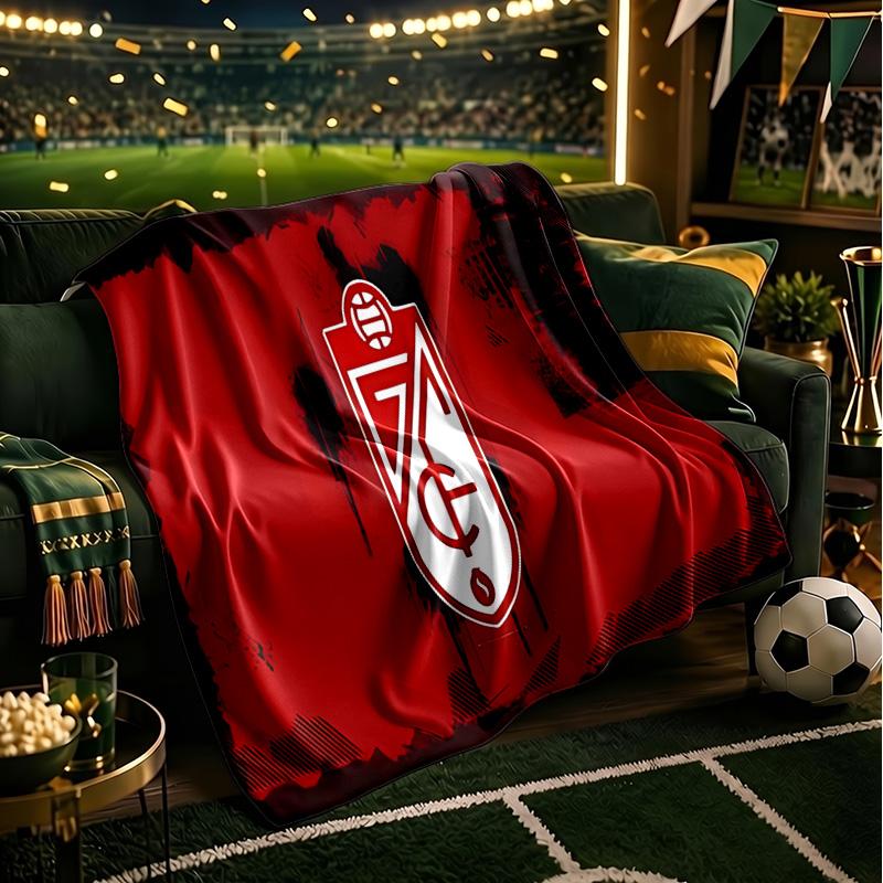 Granada Golden Crest Throws Blanket Flannel Blankets Plush for Couch Bed Gifts for Men Women Travel picnic blanket Christmas fan gifts