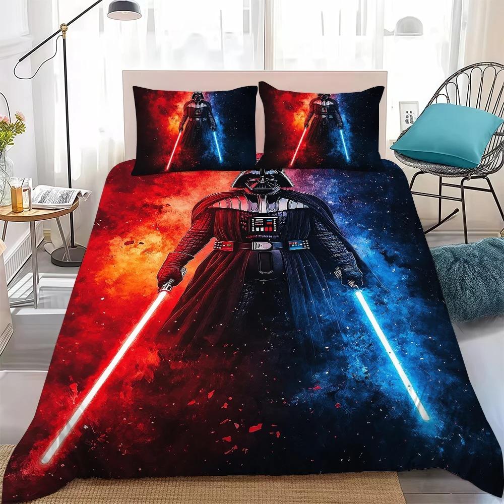 S-STAR W-WARS Duvet Cover Set Home Style Bedding Soft Laundry Cotton Bed 2/3 Piece Set Student Dormitory Gift